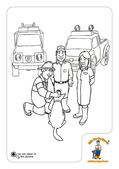 Colin, Embers, Mrs Sharma and Rocky colouring in picture download