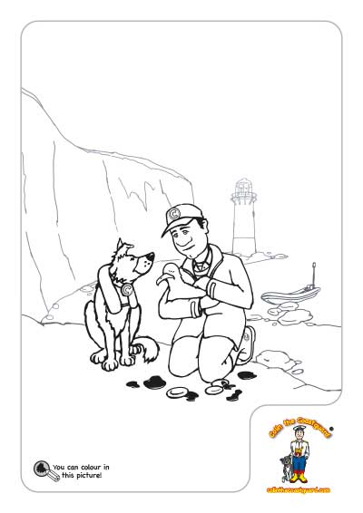 Colin and Rocky find Slippy colouring in picture download
