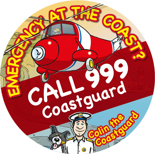MCA Call 999 Coastguard sticker 03