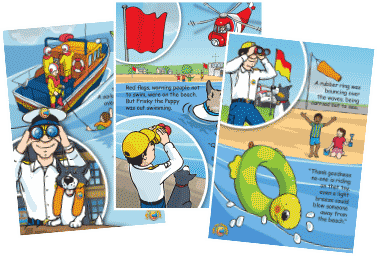 Seaside safety posters